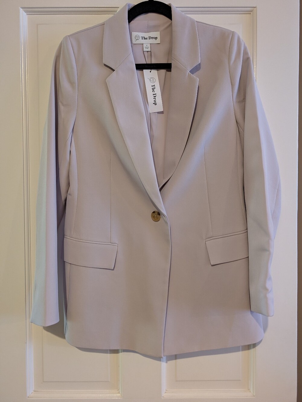 Women's Pale Lavender Single-Button Blazer